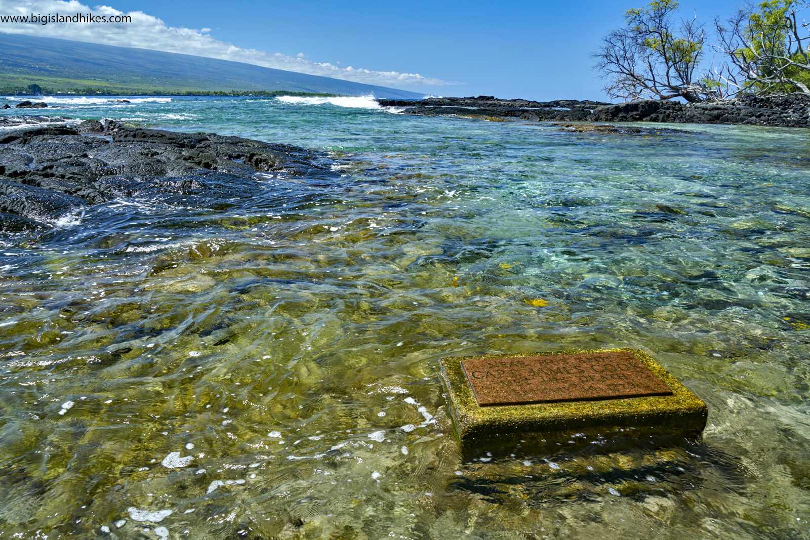 This snorkeling location is located . Kealakekua Bay Big Island Hikes